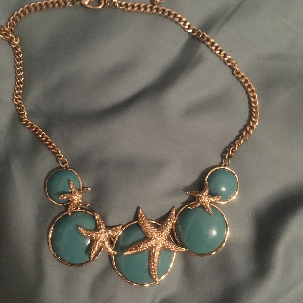 Turquoise starfish necklace